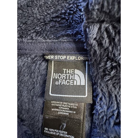 The North Face Fleece Blue Sherpa Full Zip Jacket Women’s Size Small - Picture 3 of 6